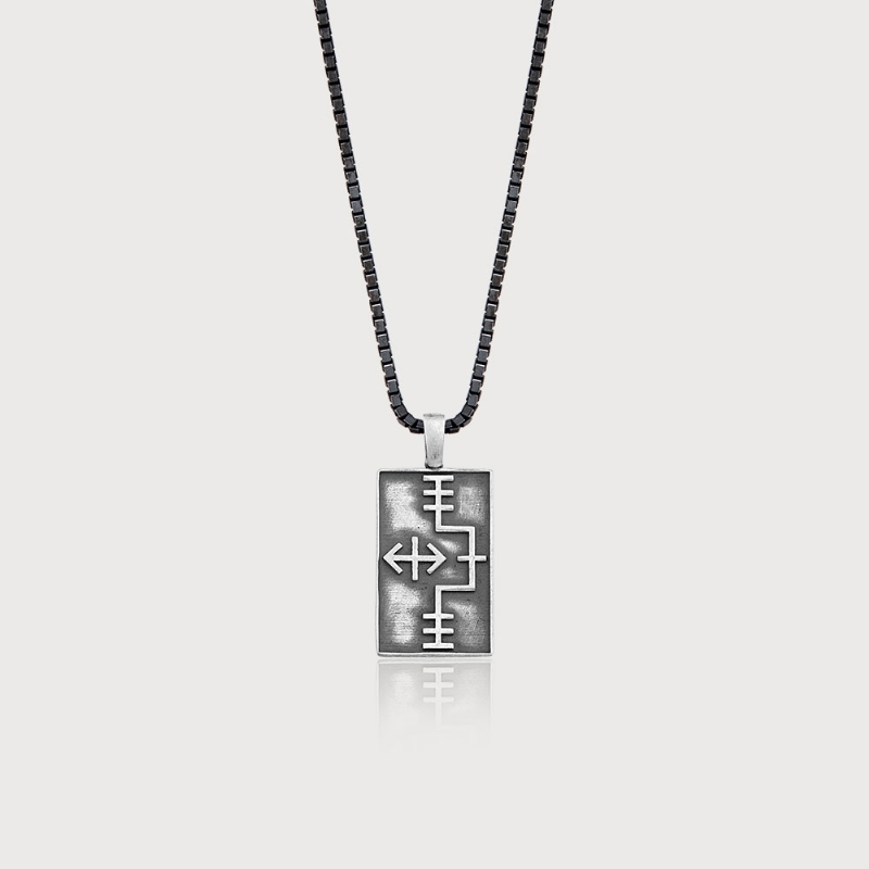 Unicadert Sumeriansy Men Silver Necklace