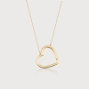 Unique Heart Chain Gold Charm